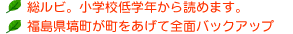 総ルビ　小学校低学年から読めます。